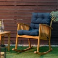 Tufted Patio High Back Chair Cushion with Non-Slip String Ties - Gallery View 6 of 81
