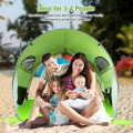 Pop Up Beach Tent Anti-UV UPF 50+ Portable Sun Shelter for 3-4 Person - Gallery View 13 of 22