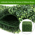 12 Pieces 20 x 20 Inch Artificial Plant Wall Panel for Wedding Decor Fence