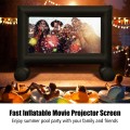 14-20 Feet Inflatable Outdoor Movie Projector Screen with Blower and Carrying Bag