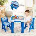 Adjustable Kids Activity Play Table and 2 Chairs Set withStorage Drawer - Gallery View 25 of 36