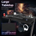 Cup and Headphone Holder Z-shape Frame E-sports Gaming Desk