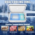 53 QT Portable Dual-Zone Car Refrigerator