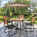 5 Pieces Outdoor Patio Dining Table Set Aluminium Frame - Gallery View 1 of 12