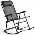 Outdoor Patio Headrest Folding Zero Gravity Rocking Chair - Gallery View 36 of 53