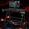 Ergonomic PC Computer Gaming Desk with Cup Holder/Headphone Hook - Gallery View 1 of 12