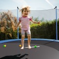 15 Feet Outdoor Bounce Trampoline with Safety Enclosure Net - Gallery View 1 of 11