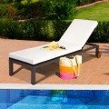 Outdoor Rattan Patio Chaise Lounge Recliner Chair - Gallery View 18 of 24