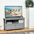 44 Inches Wooden Storage Cabinet TV Stand - Gallery View 19 of 43