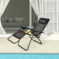 Folding Rattan Zero Gravity Lounge Chair with Removable Head Pillow - Gallery View 12 of 33