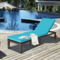 Outdoor Rattan Patio Chaise Lounge Recliner Chair - Gallery View 1 of 24