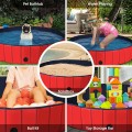 63" Foldable Leakproof Dog Pet Pool Bathing Tub Kiddie Pool for Dogs Cats and Kids - Gallery View 18 of 24