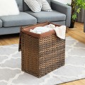 Hand-woven Foldable Rattan Laundry Basket - Gallery View 1 of 24