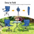 360° Free Rotation Collapsible Portable Swivel Camping Chair