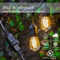 19.5 Feet LED Outdoor Waterproof Globe String Lights Bulbs