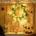 24 Inch Pre-lit Artificial Spruce Christmas Wreath - Gallery View 6 of 12
