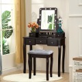 Vanity Table Set with Rectangular Mirror - Gallery View 12 of 35