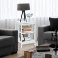 3-Tier Nightstand Sofa Side Table with Baffles and Round Corners - Gallery View 30 of 39
