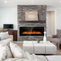 50 Inch Recessed Ultra Thin Electric Fireplace with Timer - Gallery View 1 of 13