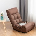 4-Position Adjustable Floor Chair Folding Lazy Sofa - Gallery View 1 of 31