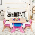 Kids Activity Table and Chair Set Play Furniture with Storage - Gallery View 12 of 34