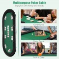 8 Players Texas Holdem Foldable Poker Table - Gallery View 2 of 8