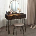 Industrial Makeup Dressing Table with 3 Lighting Modes - Gallery View 20 of 39