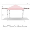 17 x 10 Feet Foldable Pop Up Canopy with Adjustable Dual Awnings - Gallery View 4 of 48