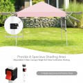 17 x 10 Feet Foldable Pop Up Canopy with Adjustable Dual Awnings - Gallery View 2 of 48