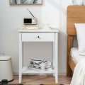 Wooden Bedside Sofa Table with Sliding Drawer - Gallery View 31 of 36