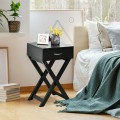 Design Sofa Side Table with X-Shape Drawer for Living Room Bedroom - Gallery View 13 of 22