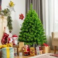 4.5/6.5/7.5 Feet Unlit Artificial Christmas Tree with Metal Stand - Gallery View 12 of 31