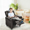 Children's PU Leather Recliner Chair with Front Footrest - Gallery View 44 of 62