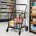 Heavy Duty Folding Utility Shopping Double Cart - Gallery View 1 of 18