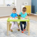 3 Piece Kids Wooden Activity Table and 2 Chairs Set - Gallery View 7 of 24