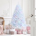 Artificial Christmas Tree with Iridescent Branch Tips and Metal Base - Gallery View 13 of 36
