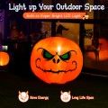 4 Feet Halloween Inflatable Pumpkin with Build-in LED Light - Gallery View 5 of 11