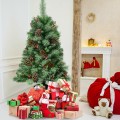 4 Feet Christmas Entrance Tree with Pine Cones - Gallery View 1 of 10