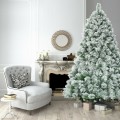 7 Feet Artificial Christmas Tree with Snowy Pine Needles - Gallery View 6 of 9