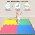 12 Pcs Kids Soft EVA Foam Interlocking Puzzle Play Mat for Exercise and Yoga - Gallery View 10 of 12