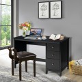 3-Drawer Home Office Study Computer Desk with Spacious Desktop - Gallery View 6 of 24