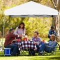 10 x 10 Feet Pop Up Tent Slant Leg Canopy with Roll-up Side Wall - Gallery View 49 of 60