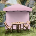 10 x 10 Feet Pop Up Tent Slant Leg Canopy with Roll-up Side Wall - Gallery View 30 of 60