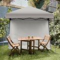 10 x 10 Feet Pop Up Tent Slant Leg Canopy with Roll-up Side Wall - Gallery View 18 of 60