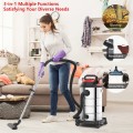 6 HP 9 Gallon Shop Vacuum Cleaner with Dry and Wet and Blowing Functions - Gallery View 8 of 11