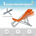 Portable Beach Chair Set of 2 with Headrest