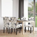 Set of 2 Modern Tufted Dining Chairs with Padded Seat - Gallery View 25 of 36