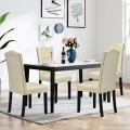 Set of 2 Modern Tufted Dining Chairs with Padded Seat - Gallery View 18 of 36