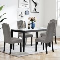 Set of 2 Modern Tufted Dining Chairs with Padded Seat - Gallery View 6 of 36