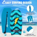 Lightweight Bodyboard with Wrist Leash for Kids and Adults - Gallery View 9 of 18